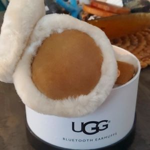 UGG Blue Tooth Suede Ear Muffs- NWT